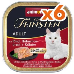 Animonda 083264 Vom Feinsten Sığır Eti ve Tavuk Göğsü Kedi Maması 100 Gr x 6 Adet - Animonda