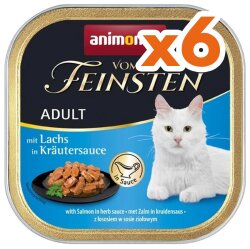 Animonda 083361 Vom Feinsten Bitki Sosunda Somonlu Kedi Maması 100 Gr x 6 Adet - Animonda