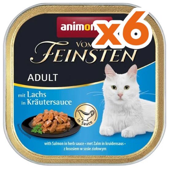 Animonda 083361 Vom Feinsten Bitki Sosunda Somonlu Kedi Maması 100 Gr x 6 Adet - 1