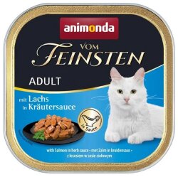 Animonda 083361 Vom Feinsten Bitki Sosunda Somonlu Kedi Yaş Maması 100 Gr - Animonda