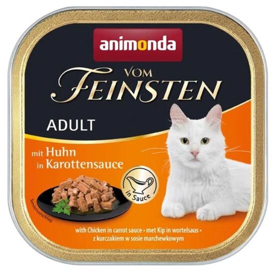 Animonda 083362 Vom Feinsten Havuç Sosunda Tavuklu Kedi Yaş Maması 100 Gr - 1