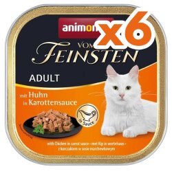 Animonda 083362 Vom Feinsten Havuç Sosunda Tavuklu Kedi Maması 100 Gr x 6 Adet - Animonda