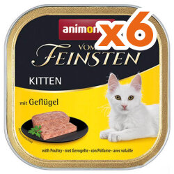 Animonda 083449 Vom Feinsten Kitten Kümes Hayvanlı Yavru Kedi Yaş Maması 100 Gr x 6 Adet - Animonda