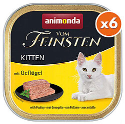 Animonda 083449 Vom Feinsten Kitten Kümes Hayvanlı Yavru Kedi Yaş Maması 100 Gr x 6 Adet - Animonda