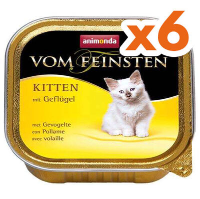 Animonda 083449 Vom Feinsten Kitten Kümes Hayvanlı Yavru Kedi Maması 100 Gr x 6 Adet