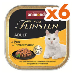 Animonda - Animonda 083360 Vom Feinsten Domates Sosunda Hindi Etli Kedi Maması 100 Gr x 6 Adet