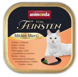 Animonda 083855 Vom Feinsten Mildes Hindi ve Somonlu Kedi Yaş Maması 100 Gr x 6 Adet - 2