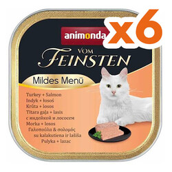 Animonda - Animonda 083855 Vom Feinsten Mildes Hindi ve Somonlu Kedi Maması 100 Gr x 6 Adet