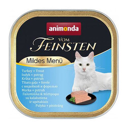 Animonda - Animonda 083864 Vom Feinsten Hindi Etli ve Alabalıklı Kedi Maması 100 Gr