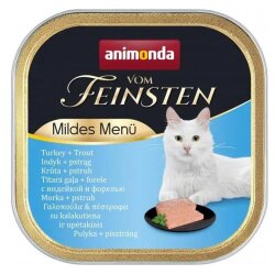 Animonda 083864 Vom Feinsten Hindi Etli ve Alabalıklı Kedi Yaş Maması 100 Gr - Animonda