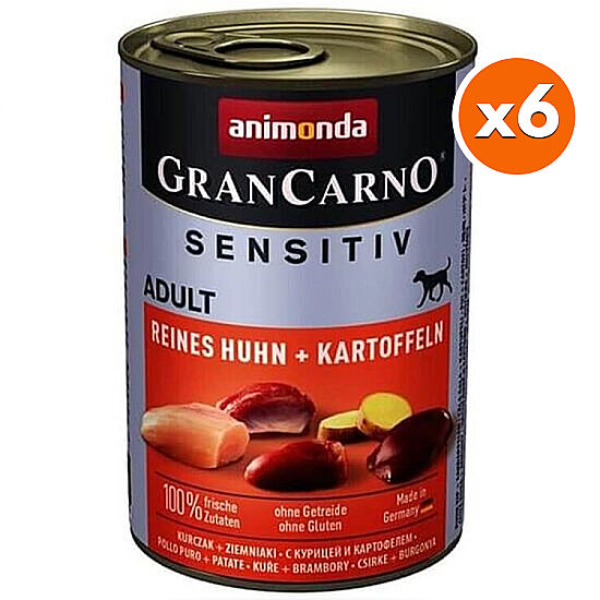 Animonda 82411 Gran Carno Tavuk ve Patatesli Köpek Konservesi 400 Gr x 6 Adet - 1