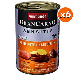 Animonda 82415 Gran Carno Hindi ve Patatesli Köpek Konservesi 400 Gr x 6 Adet - Animonda