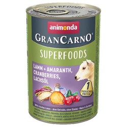 Animonda - Animonda 82437 Gran Carno Kuzu Etli, Amarant, Kızılcık ve Somon Yağlı Köpek Konservesi 400 Gr