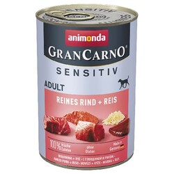 Animonda - Animonda 082446 Gran Carno Sığır Etli ve Pirinçli Köpek Konservesi 400 Gr