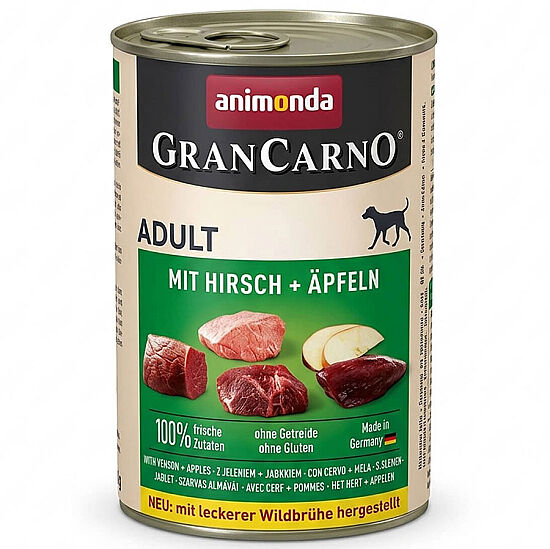 Animonda 82479 Gran Carno Elmalı Geyikli Köpek Konservesi 400 Gr x 6 Adet - 2