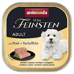 Animonda 82615 Vom Feinsten Sığır Etli ve Patatesli Köpek Yaş Maması 150 Gr - Animonda