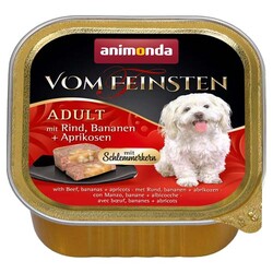 Animonda - Animonda 082666 Vom Feinsten Sığır Eti Muz ve Kayısılı Köpek Yaş Maması 150 Gr
