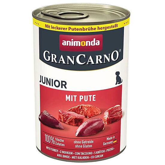 Animonda 82474 Gran Carno Domuz Etli ve Hindi Yavru Köpek Konservesi 400 Gr - 1