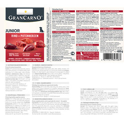 Animonda 82728 Gran Carno Sığır Etli / Hindi Yüreği Yavru Köpek Konservesi 400 Gr - Thumbnail
