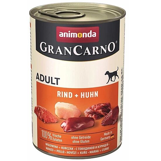Animonda 82732 Gran Carno Sığır ve Tavuk Etli Köpek Konservesi 400 Gr - 1