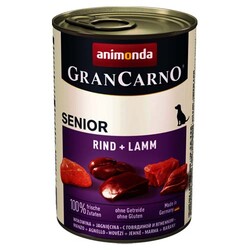 Animonda - Animonda 082737 Gran Carno Sığır Etli ve Kuzulu Yaşlı Köpek Konservesi 400 Gr