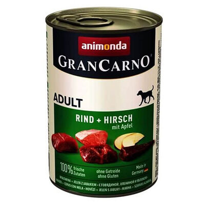 Animonda 82753 Gran Carno Sığır ve Geyikli Elmalı Köpek Konservesi 400 Gr