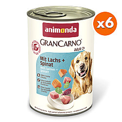 Animonda 82754 Gran Carno Somonlu ve Ispanaklı Köpek Konservesi 400 Gr x 6 Adet - 2