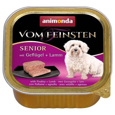 Animonda 82975 Vom Feinsten Kümes Hayvanlı ve Kuzulu Yaşlı Köpek Maması 150 Gr