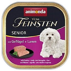 Animonda 82975 Vom Feinsten Senior Kümes Hayvanlı ve Kuzulu Yaşlı Köpek Maması 150 Gr - Animonda