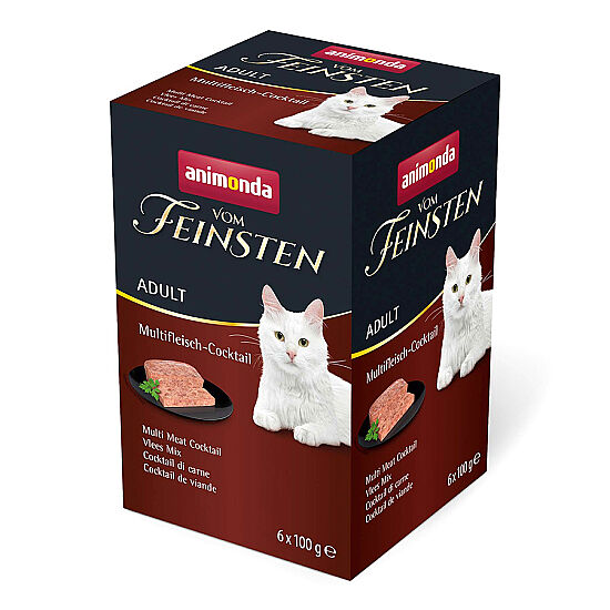 Animonda 83204 Vom Feinsten BOX Karışık Etli Kedi Yaş Maması 100 Gr x 6 Adet - 1