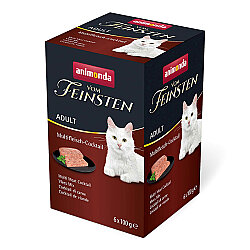 Animonda 83204 Vom Feinsten BOX Karışık Etli Kedi Yaş Maması 100 Gr x 6 Adet - Animonda