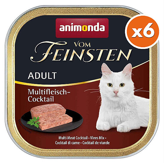 Animonda 83204 Vom Feinsten Karışık Etli Kedi Yaş Maması 100 Gr x 6 Adet - 1