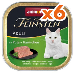 Animonda 83205 Vom Feinsten Hindi ve Tavşan Etli Kedi Yaş Maması 100 Gr x 6 Adet - Animonda