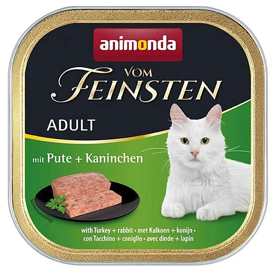 Animonda 83205 Vom Feinsten Hindi ve Tavşan Etli Kedi Yaş Maması 100 Gr x 6 Adet - 2