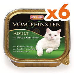 Animonda - Animonda 83205 Vom Feinsten Hindi ve Tavşan Etli Kedi Maması 100 Gr x 6 Adet