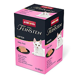 Animonda 83207 Vom Feinsten BOX Kitten (Baby Pate) Yavru Kedi Yaş Maması 100 Gr x 6 Adet - Animonda