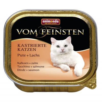 Animonda 83228 Vom Feinsten Hindi ve Somonlu Kısırlaştırılmış Kedi Maması 100 Gr - 1