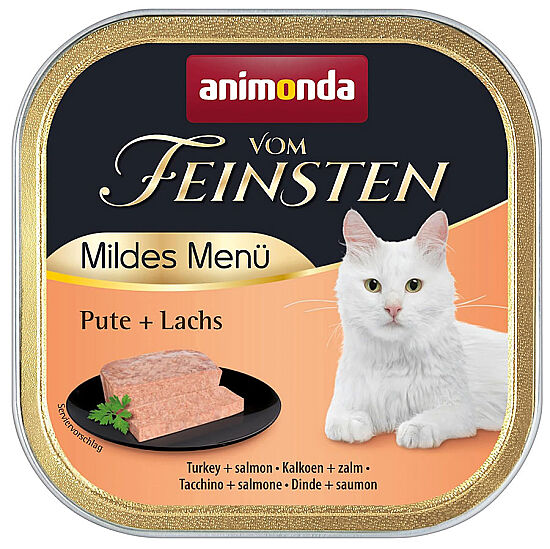 Animonda 83048 Vom Feinsten Hindi ve Somonlu Kısırlaştırılmış Kedi Maması 100 Gr - 1