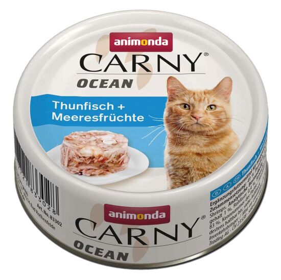 Animonda 83321 Carny Ocean Ton ve Kırlangıç Kedi Konservesi 80 Gr - 1