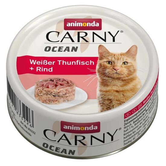 Animonda 83322 Carny Ocean Ton ve Sığır Etli Kedi Konservesi 80 Gr - 1