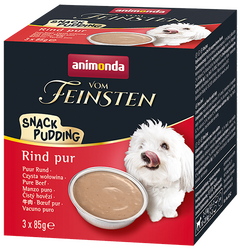 Animonda - Animonda 083342 Vom Feinsten Biftekli Yetişkin Köpek Pudingi 3 x 85 Gr