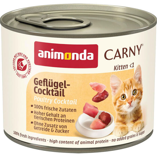 Animonda 83491 Kitten Carny Kümes Hayvanlı Yavru Kedi Konservesi 200 Gr - 1
