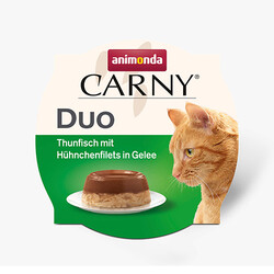 Animonda - Animonda 83953 Carny Duo Tavuk Fileto ve Ton Balıklı Yaş Kedi Maması 70 Gr