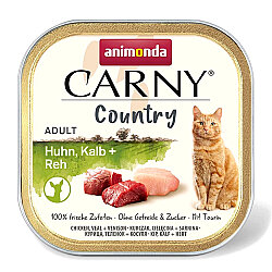 Animonda Carny Country Tavuklu Dana Etli ve Geyik Etli Yetişkin Kedi Konservesi 100 Gr - Animonda