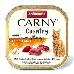 Animonda Carny Country Tavuklu Ördekli ve Kaz Etli Yetişkin Kedi Konservesi 100 Gr - Animonda