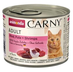 Animonda Carny Turkey and Shrimp Wet Cat Food 200 Gr. - Animonda
