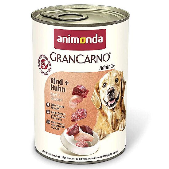 Animonda Gran Carno Beef and Chicken Wet Dog Food 400 Gr. - 2