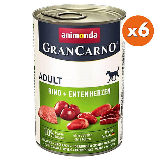 Animonda Gran Carno Beef and Duck Wet Dog Food 400 Gr. - Buy 6 Pay 5 - 1
