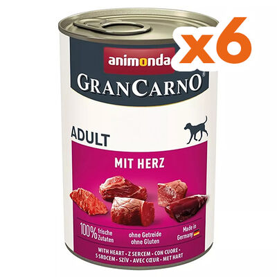 Animonda Gran Carno Beef and Heart Wet Dog Food 400 Gr. - Buy 6 Pay 5 - 1