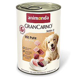 Animonda Gran Carno Beef and Turkey Heart Puppy Wet Dog Food 400 Gr. - Animonda